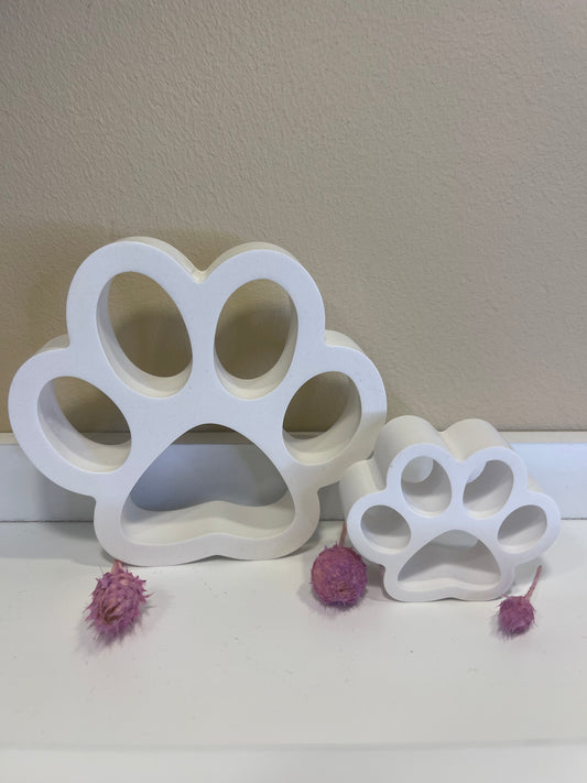 Pfoten-Deko Set (groß & klein) – handgegossene Keraflott-Figuren