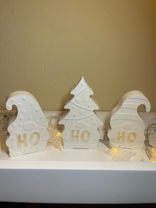 HO HO HO Wichtel 3er Set